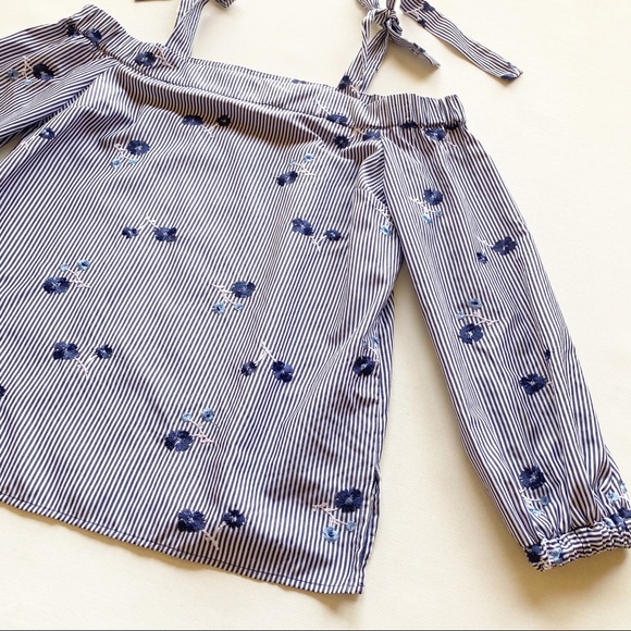 Michael Kors Off the Shoulder Poplin Cotton Top - Picture 3 of 10